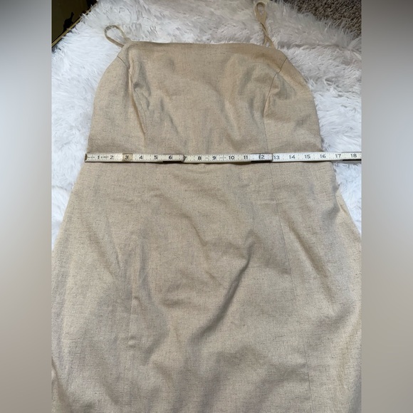 NWT Anthropologie Smoked Linen Blend Mini Dress | XL - Picture 7 of 8